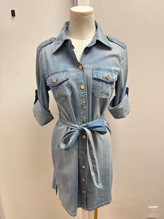 Tory Burch Denim Shirt Dress NWT