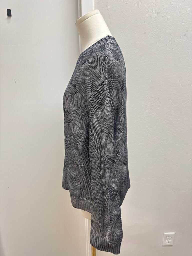 Pistola Silver Cable Knit Sweater NWT