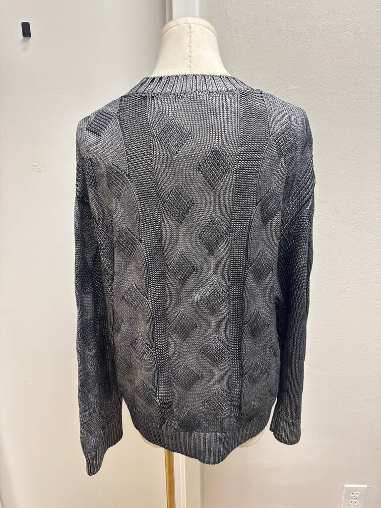 Pistola Silver Cable Knit Sweater NWT