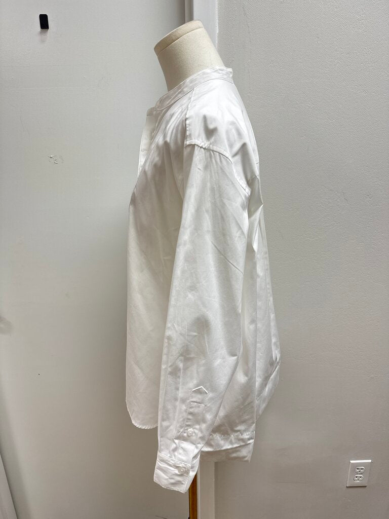 Spanx White Henley Top