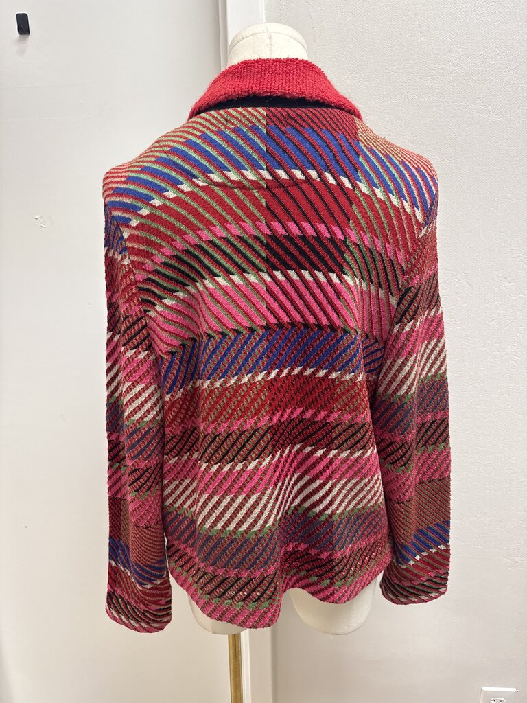 Aldo Martins Red Plaid Cardigan