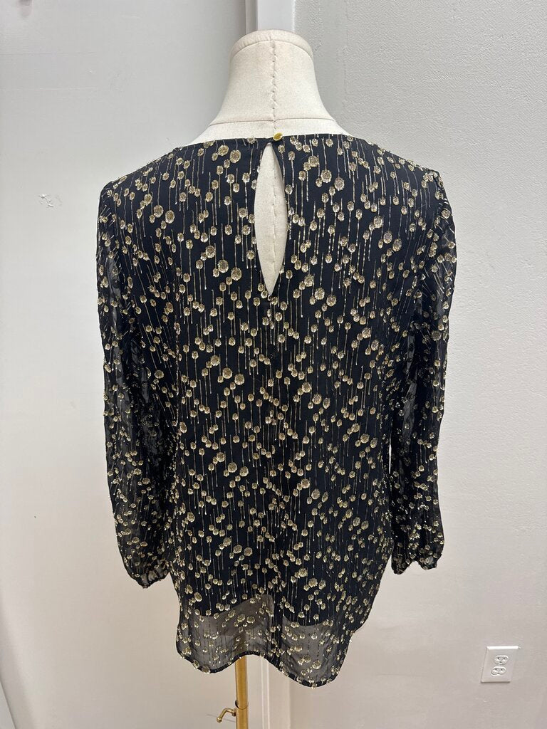 Sail to Sable Gold and Black Blouse