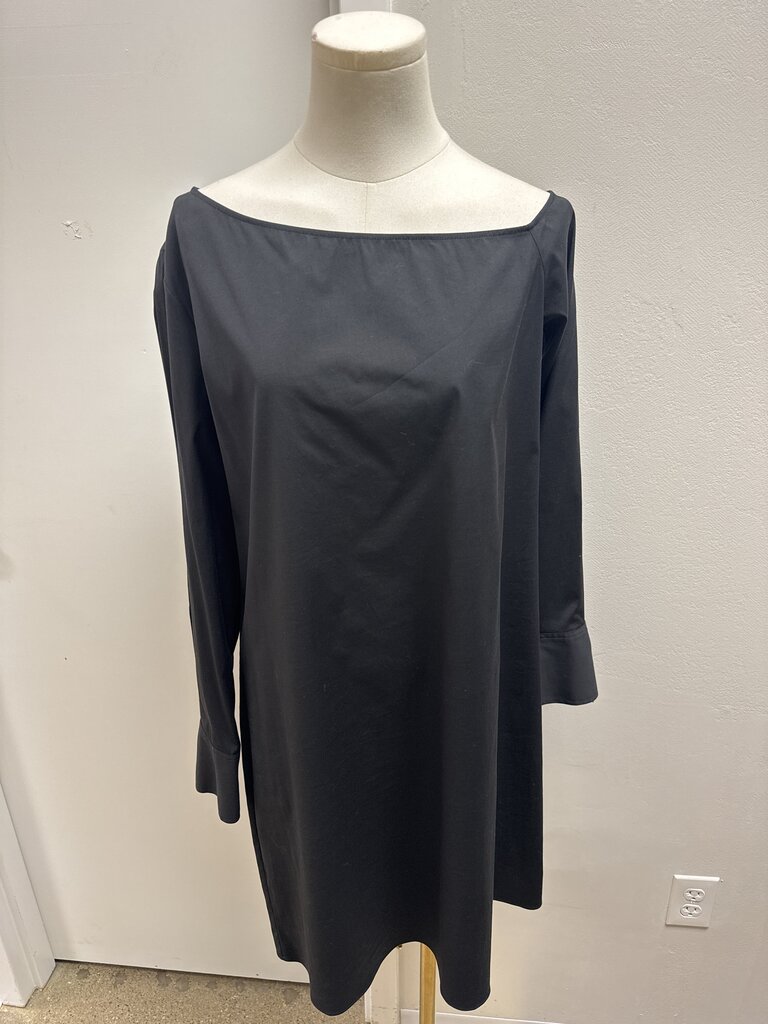 Theory Black Boatneck Dress NWT