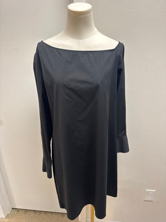 Theory Black Boatneck Dress NWT