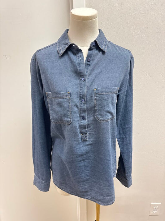 AG Blue Henley Top