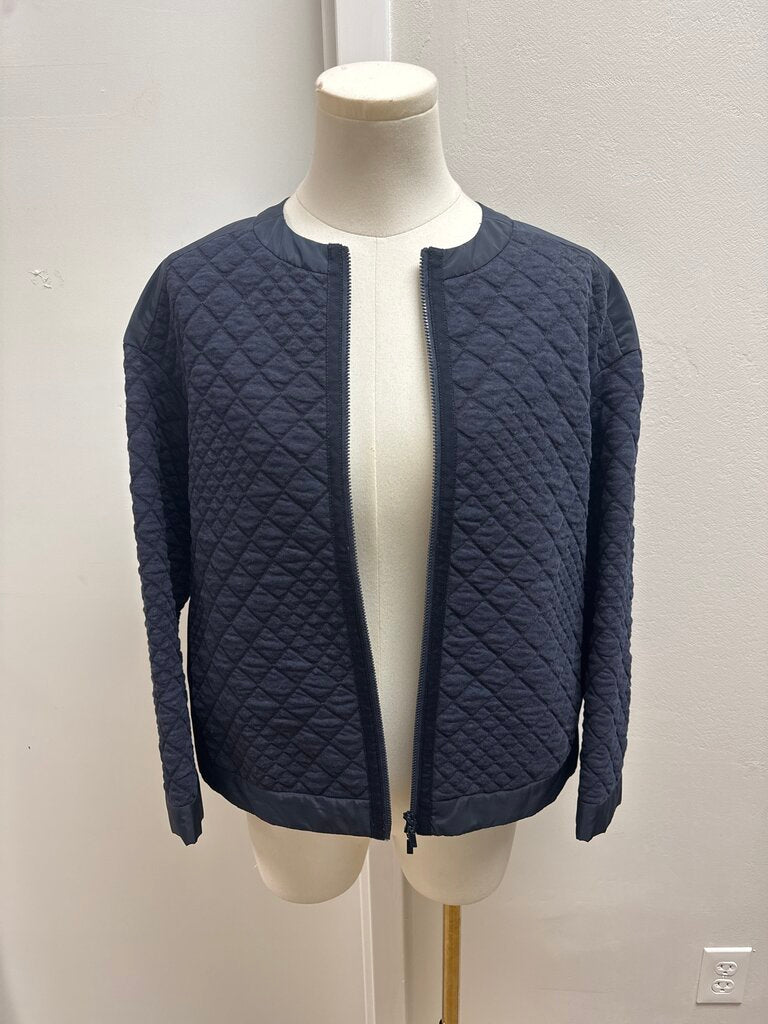 Lafayette 148 Blue Quilted Jacket