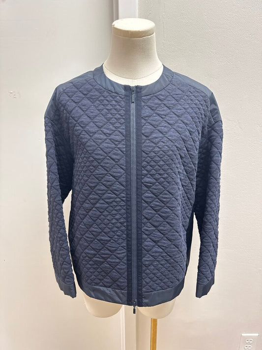 Lafayette 148 Blue Quilted Jacket