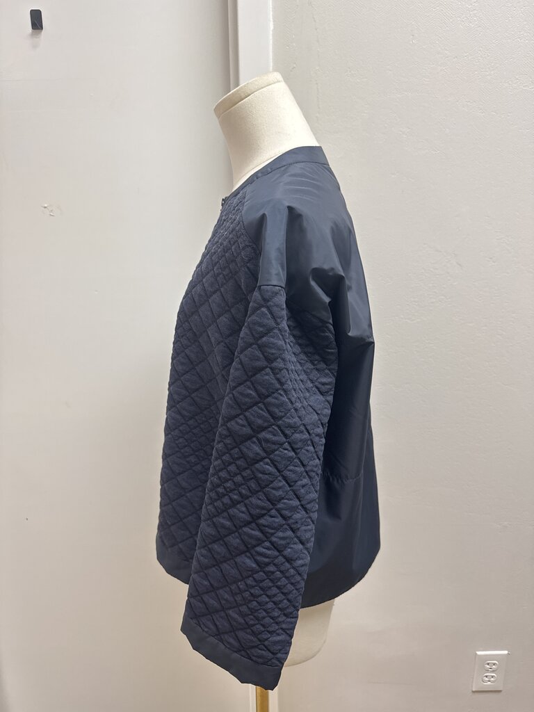 Lafayette 148 Blue Quilted Jacket