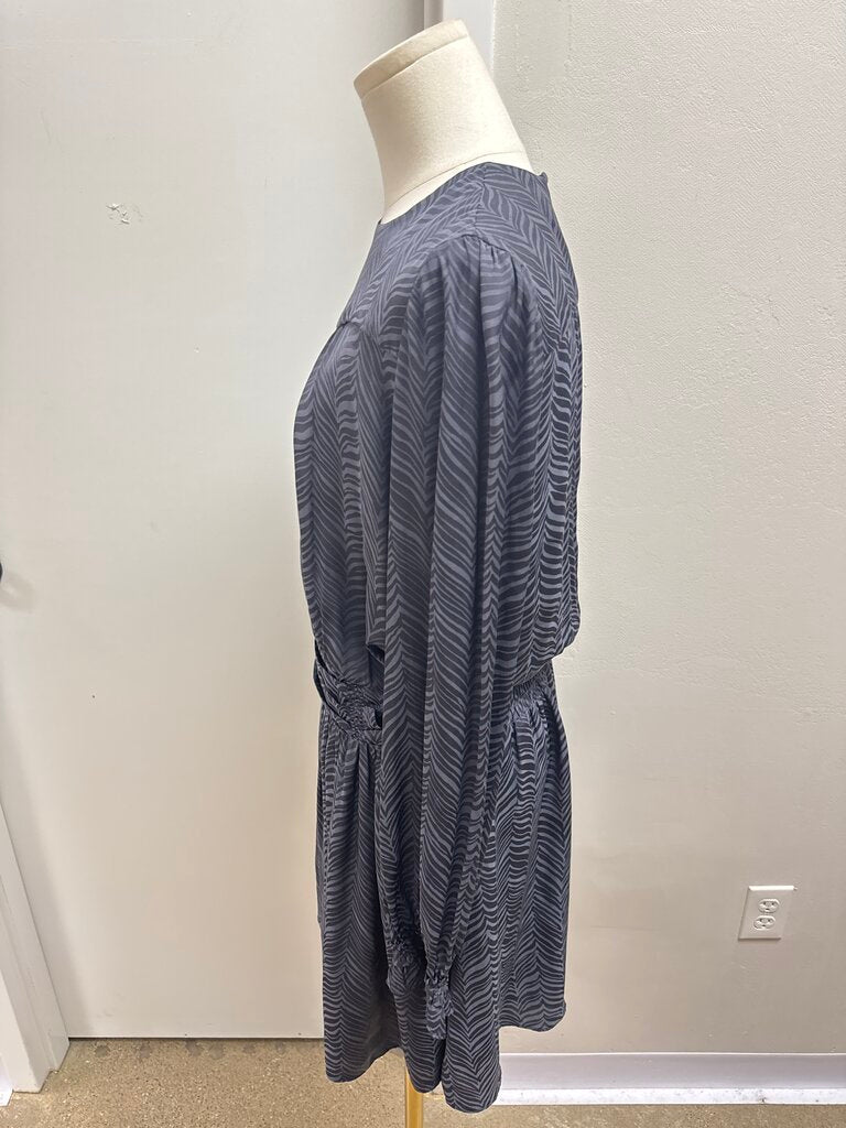 Current Air Grey Printed Long Sleeve Dress NWT