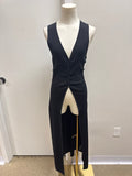 ASTR Black Ribbed Long Vest