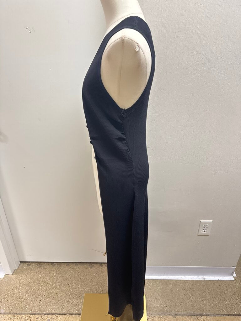 ASTR Black Ribbed Long Vest