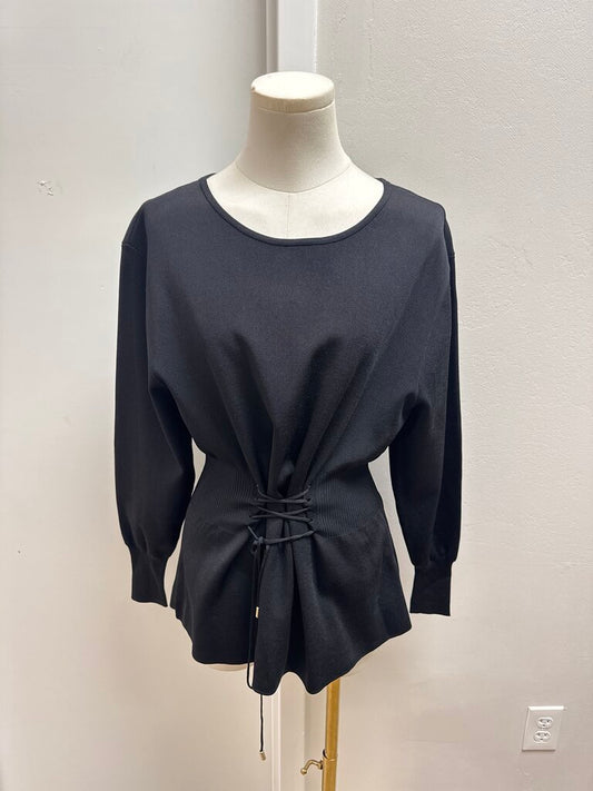 Karen Millen Knit Lace Up Top