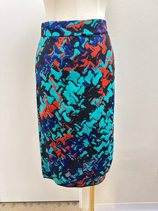 M Missoni Teal Knit Skirt