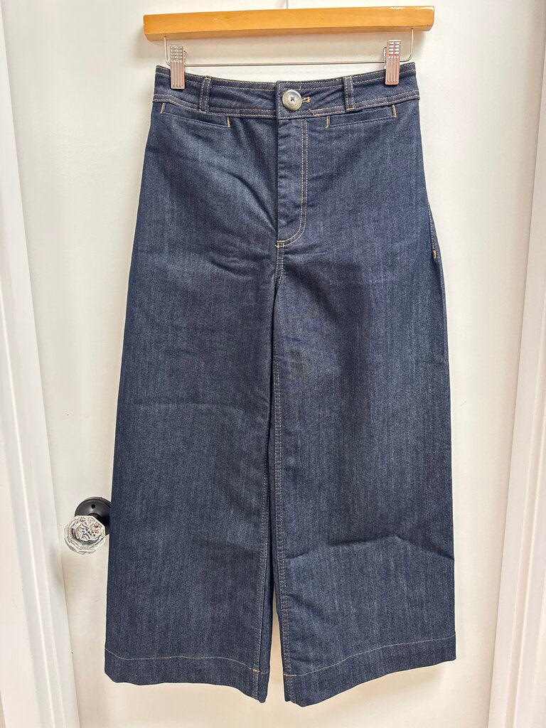 Maeve Dark Wash Wide Leg Jean