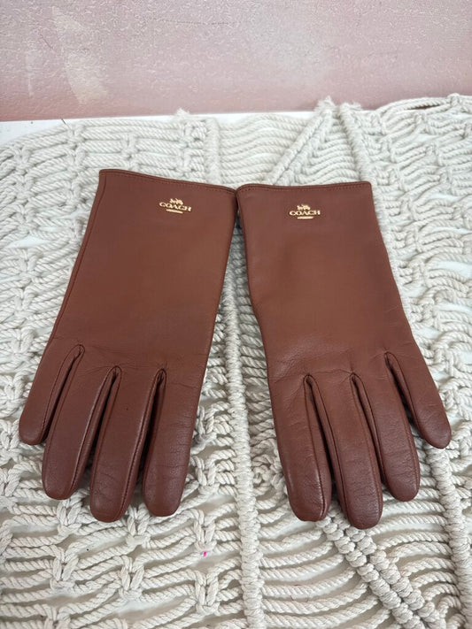 Coach Brown Leather Glove