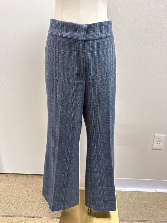 Et Ochs Blue Plaid Trouser
