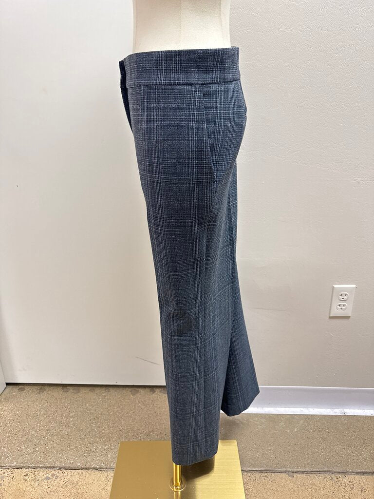 Et Ochs Blue Plaid Trouser