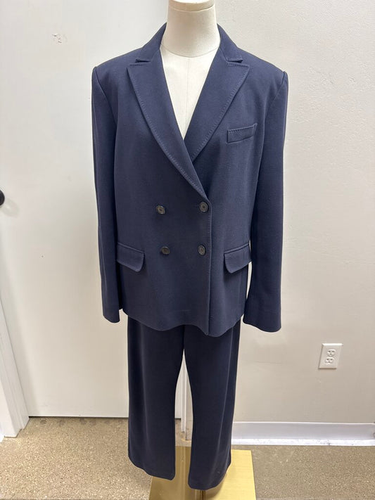 Max Mara Navy Knit Suit