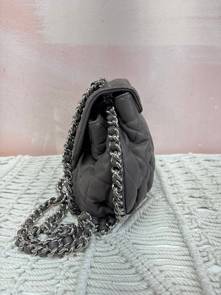 Chanel Taupe Chain Around Med Flap Bag w/Dust Bag '16-17