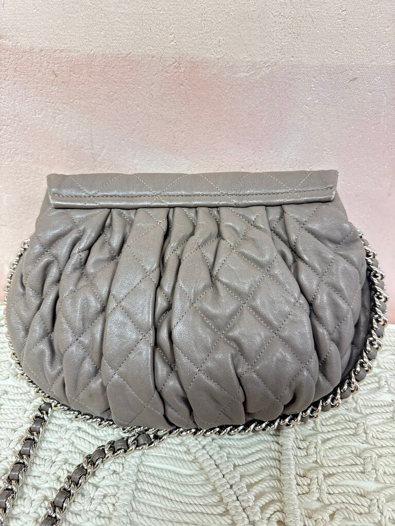 Chanel Taupe Chain Around Med Flap Bag w/Dust Bag '16-17