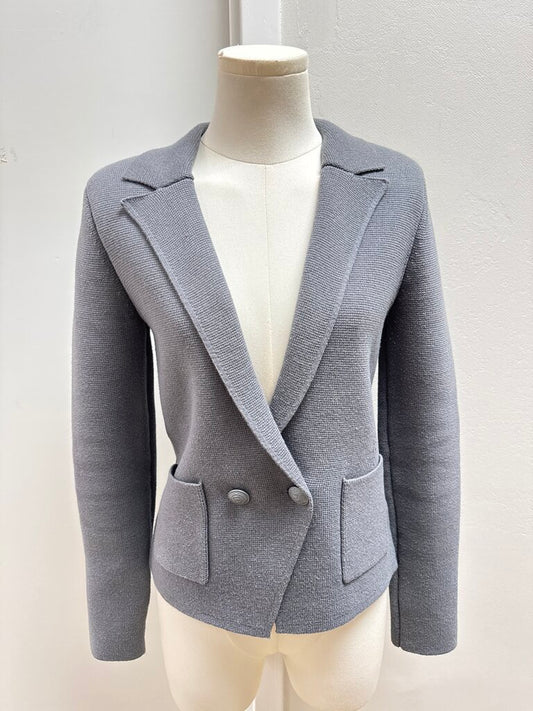 L'Agence Slate Knit Blazer