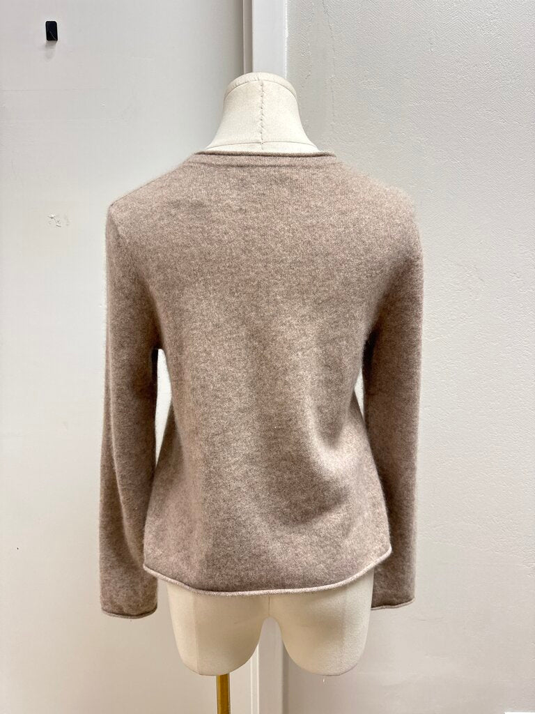 Aqua Cashmere Tan Sweater