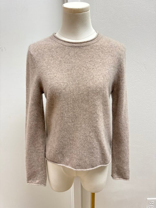Aqua Cashmere Tan Sweater