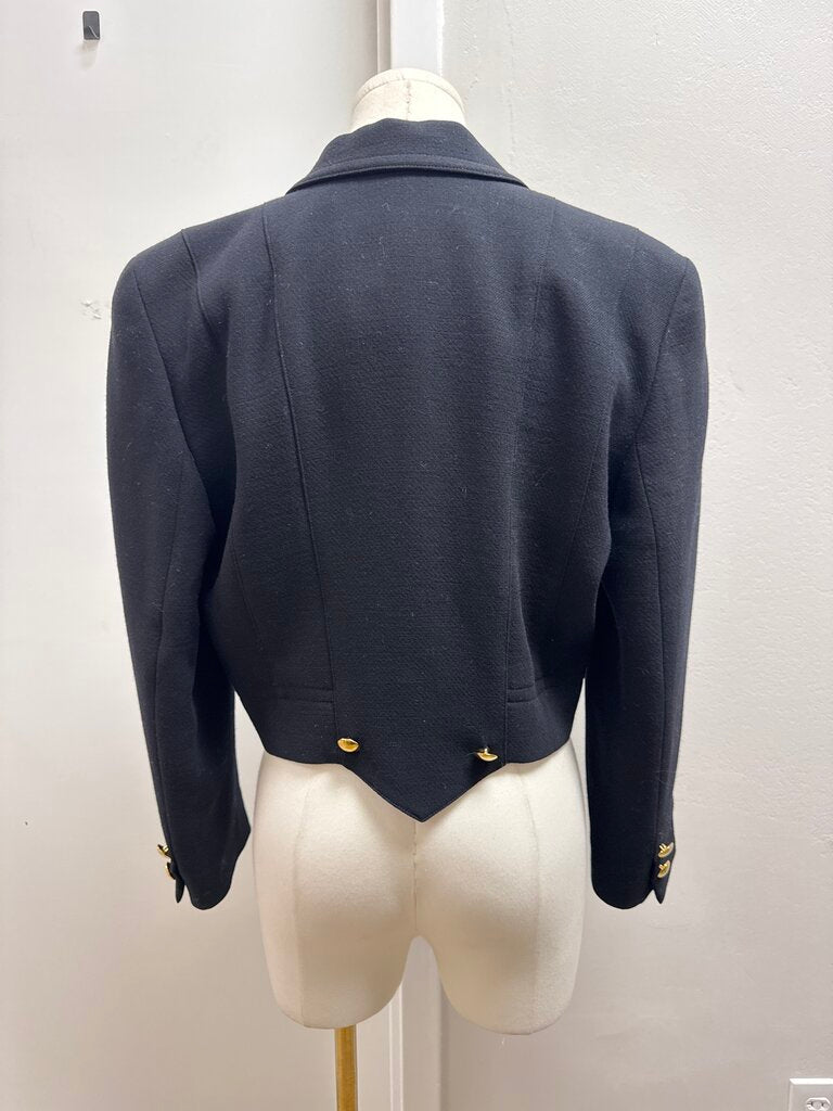 Escape Black Cropped Blazer