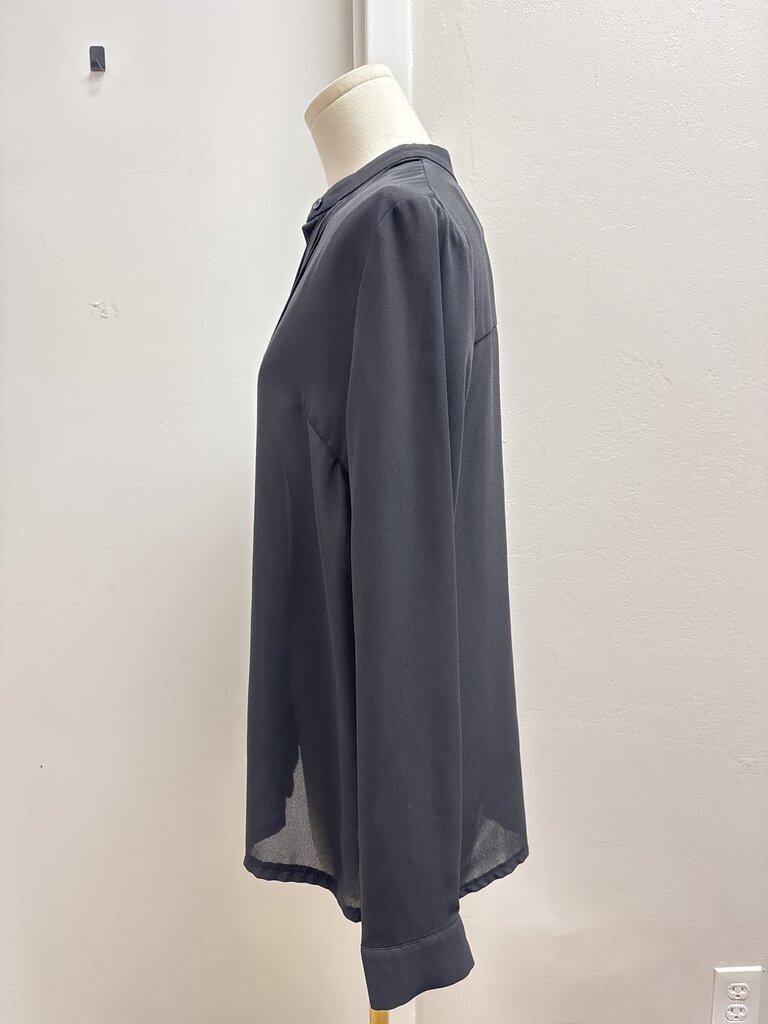 Rococo Black Pleated Front Blouse