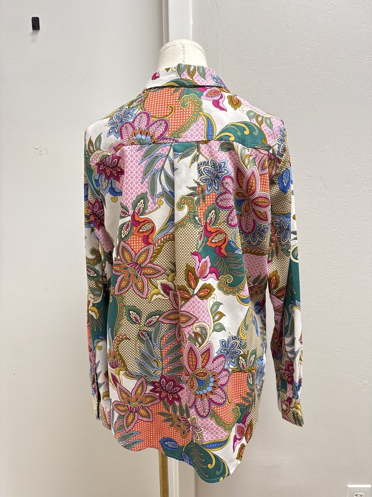 Foxcroft Floral Button Up