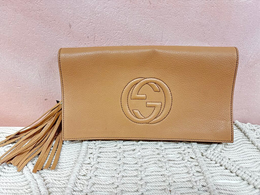 Gucci Tan Soho Clutch