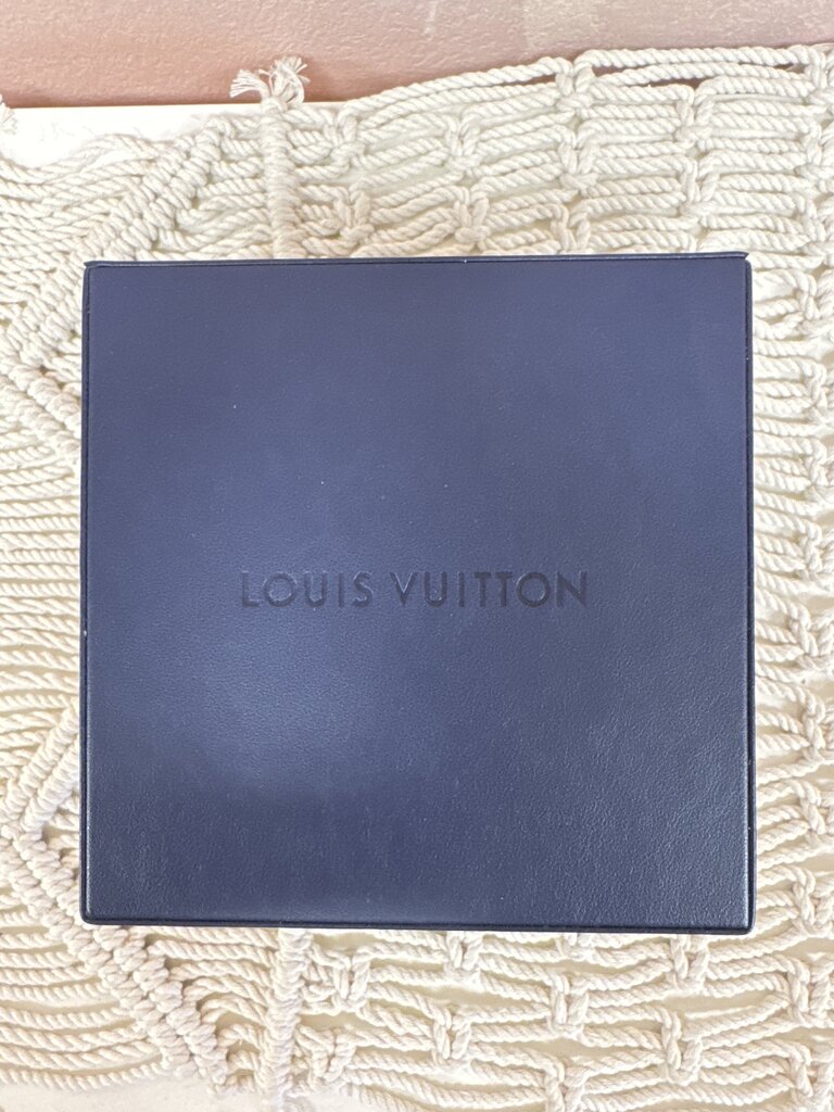 Louis Vuitton 18k and Diamond Logo Pendant Necklace w/Box