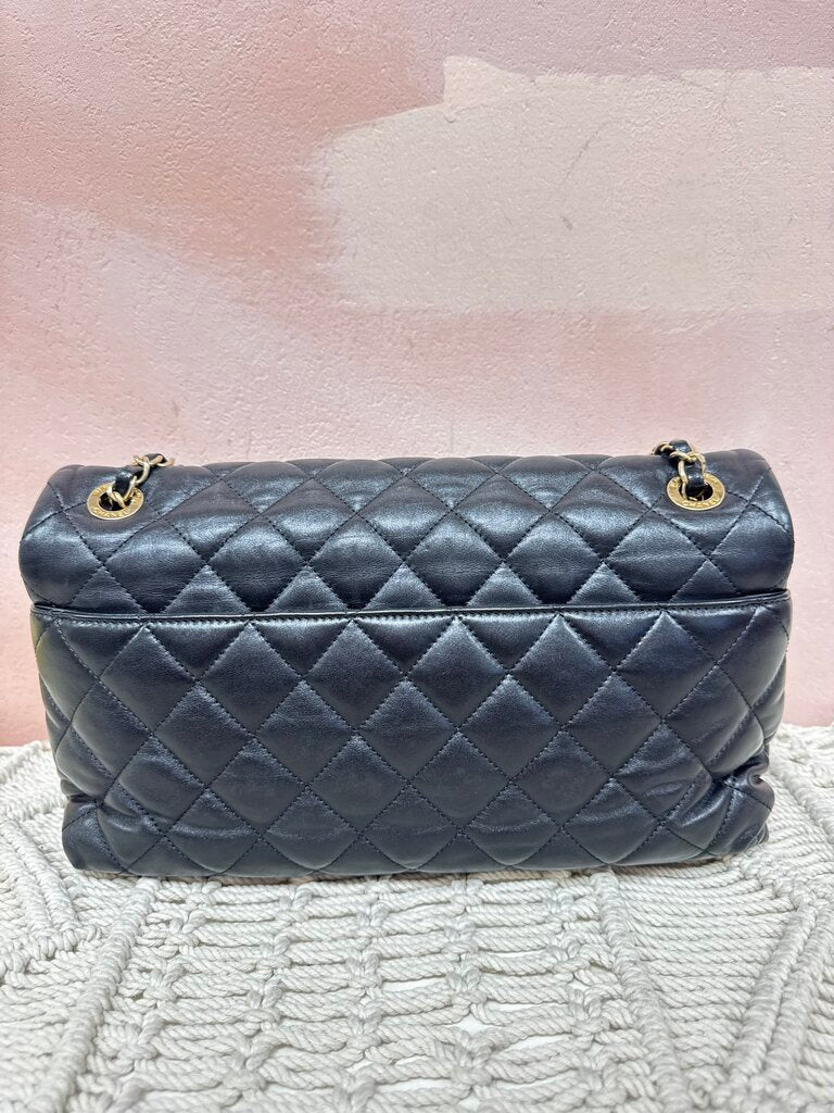 Chanel Black Soft Elegance Flap Bag '13-14