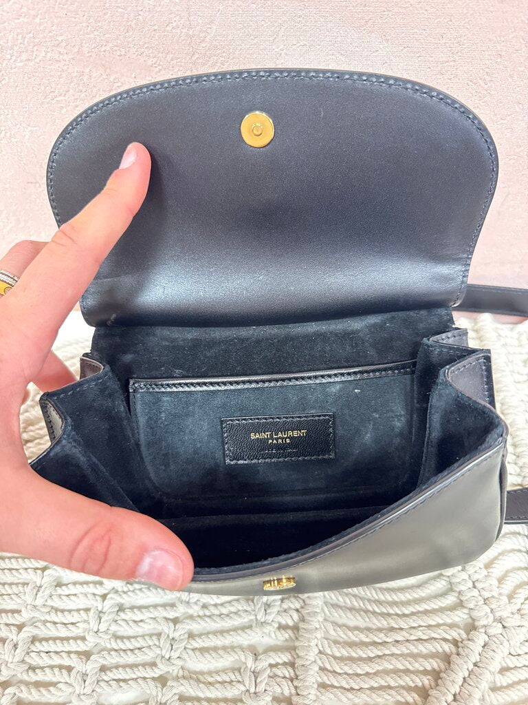 YSL Black Charily Crossbody