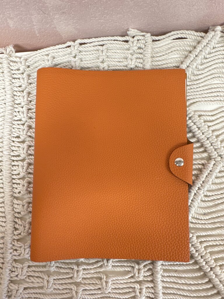 Hermes Amber Ulysse MM Notebook Cover