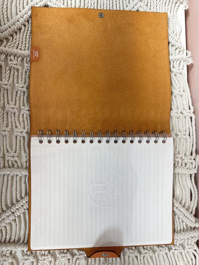 Hermes Amber Ulysse MM Notebook Cover