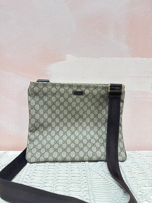 Gucci Monogram Supreme Messenger Crossbody