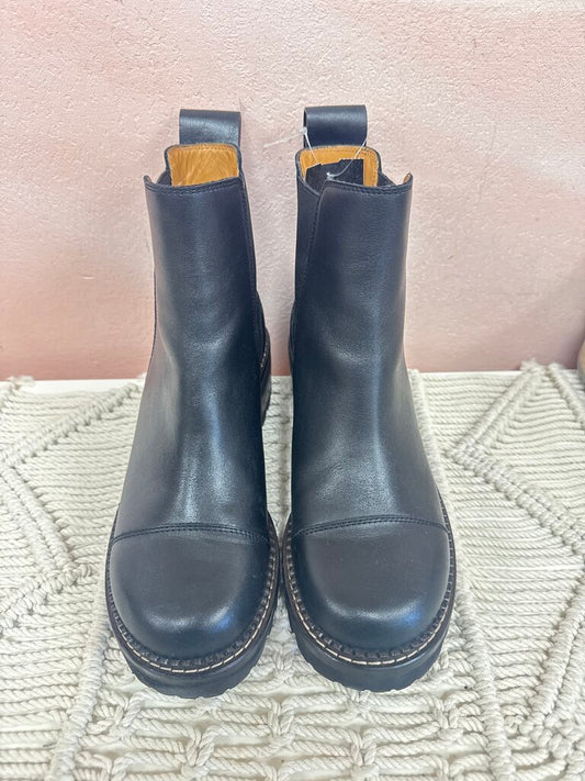 See by Chloe Black Chelsea Lug Sole Boot