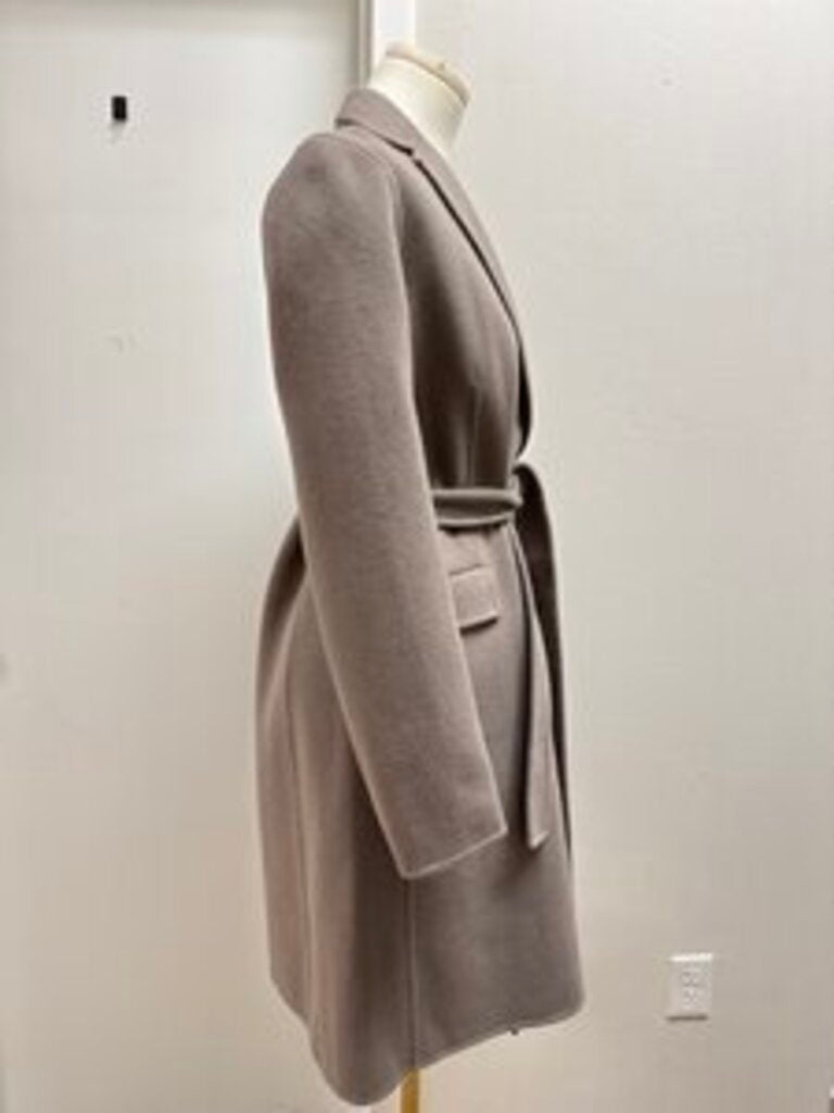Theory Taupe Belted Overcoat NWT