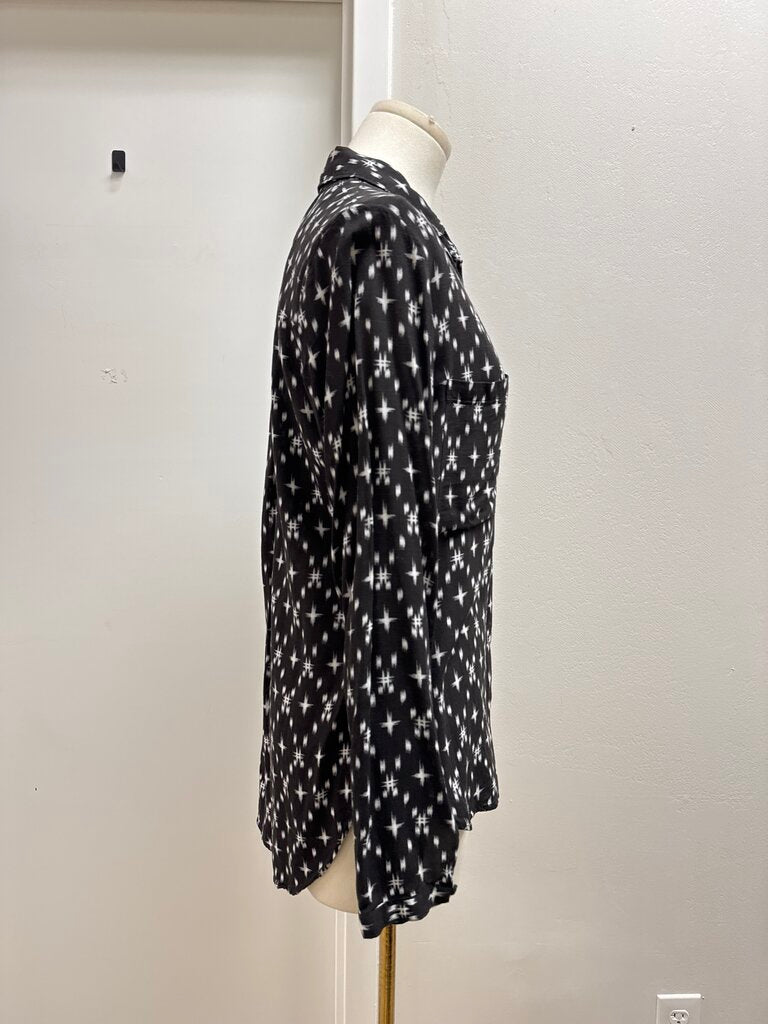 Cloth & Stone Black Printed Top