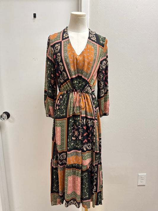 Marella Black Paisley Maxi Dress