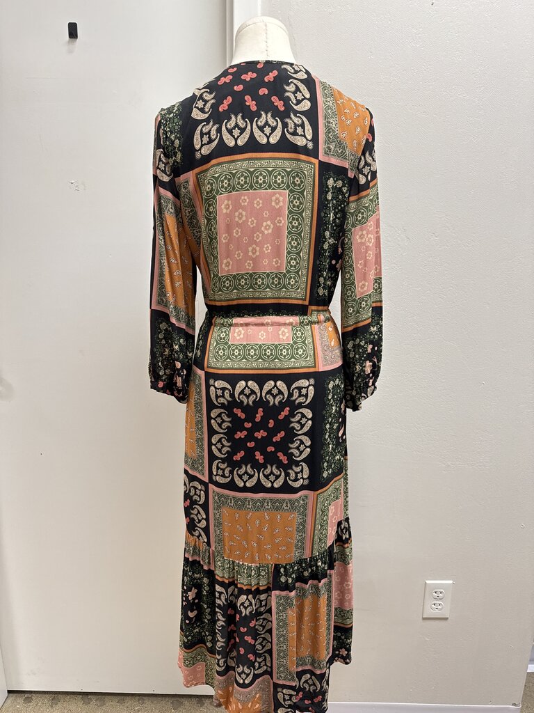 Marella Black Paisley Maxi Dress