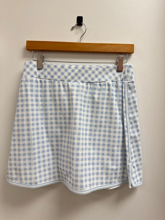 Tuckernuck Light Blue Gingham Skirt