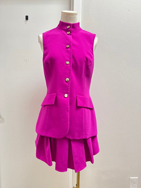 Amanda Uprichard Fuchsia Romper