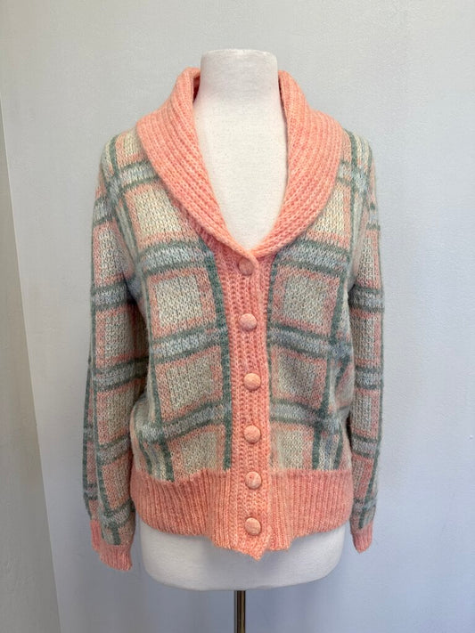 LoveShackFancy Pink Plaid Cardigan