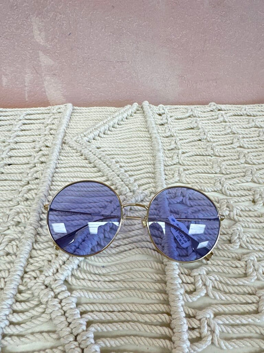 Burberry Silver Round Frame Sunglasses W/Box and Case