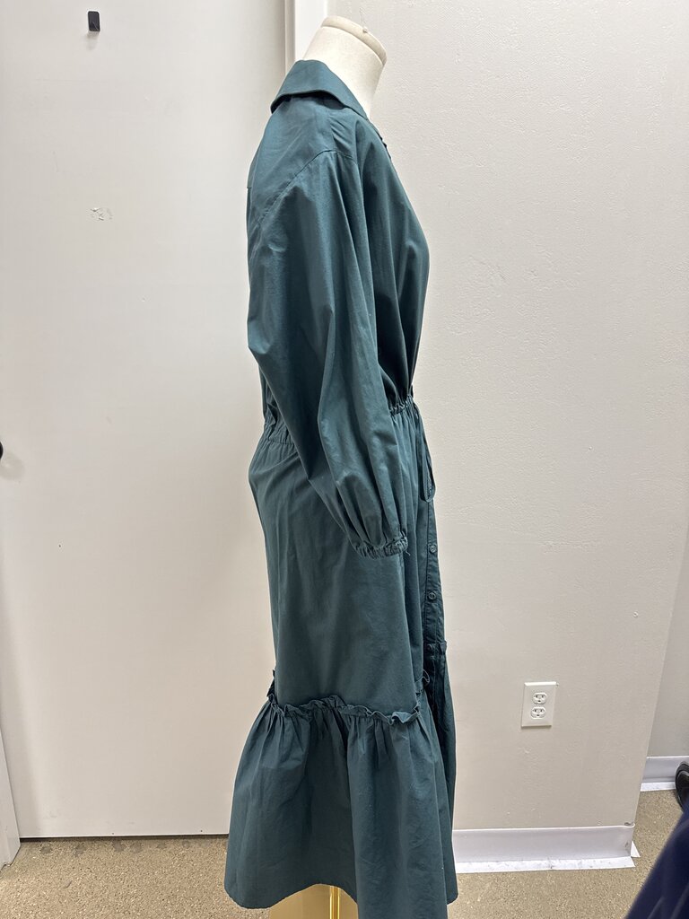 Cara Cara Green Button Up Dress