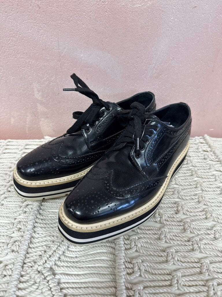 Prada Black Oxford Loafer (As Is)
