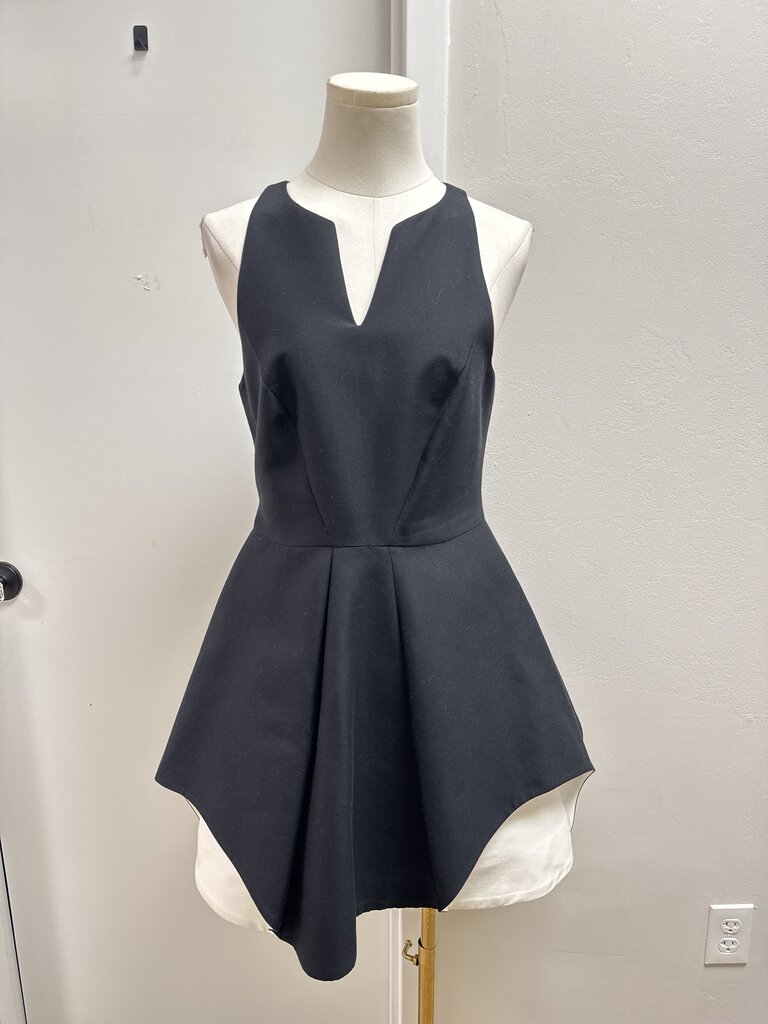 Halston Black and White Tank Dress