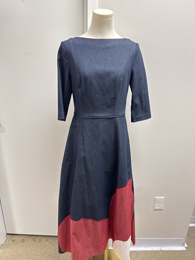 Talbot Runof Denim Midi Dress NWT